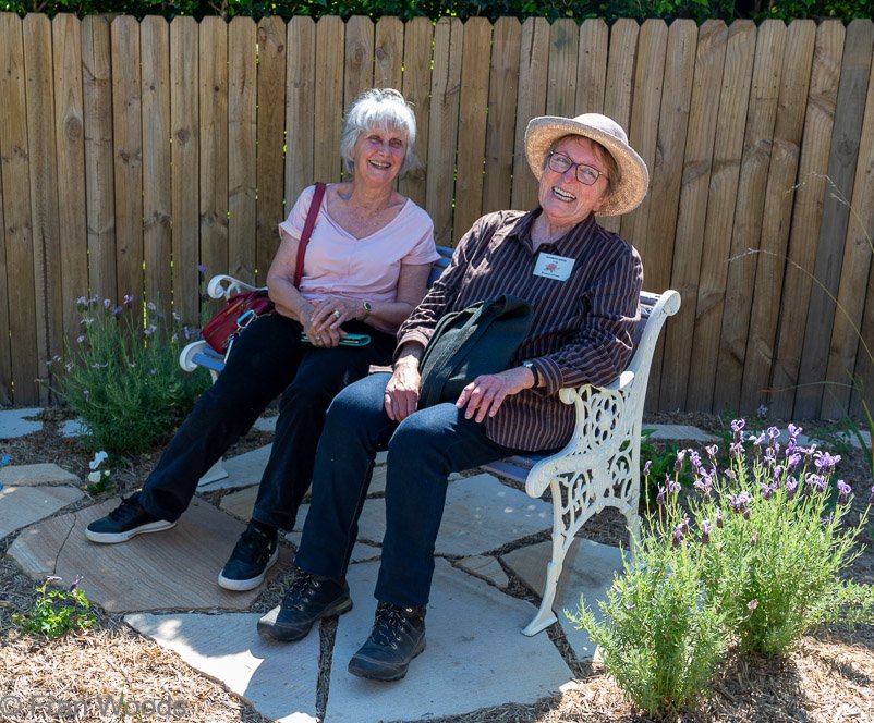 Leonie and Bronwyn, two beautiful flowers at garden 1