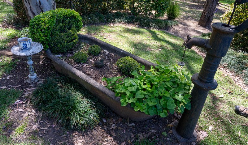 Lady in the bath at garden 4
